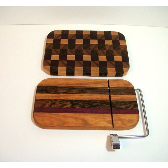 Exotic Wood Cheese Board Handcrafted by Carl AKA Geppetto Handmade - Picture 2 of 5